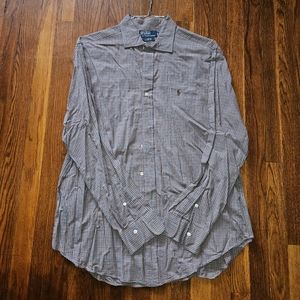 Mens Plaid Polo by Ralph Lauren Stanton shirt xl